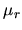 \( \mu _{r} \)