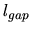 \( l_{gap} \)