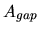 \( A_{gap} \)
